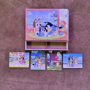 Bluey 5 Pack Jigsaw Puzzles in Storage Box